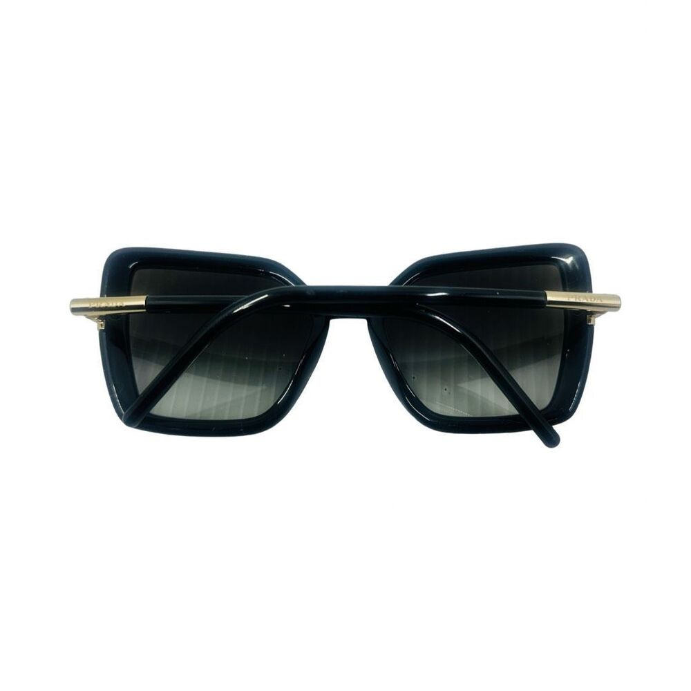 Prada SPR 09W 1AB-0A7 Black / Gold Tone Oversized Sunglasses 54-20-140 - Picture 9 of 9